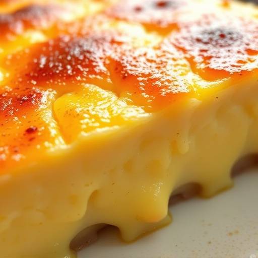 Una Crema Catalana dorada y crujiente lista para ser degustada